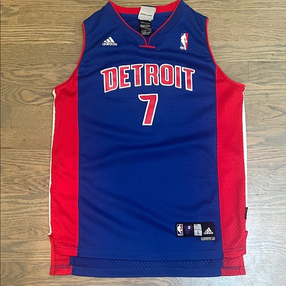 Adidas Gordon 7 Detroit Basketball Jersey - Picture 1 of 4